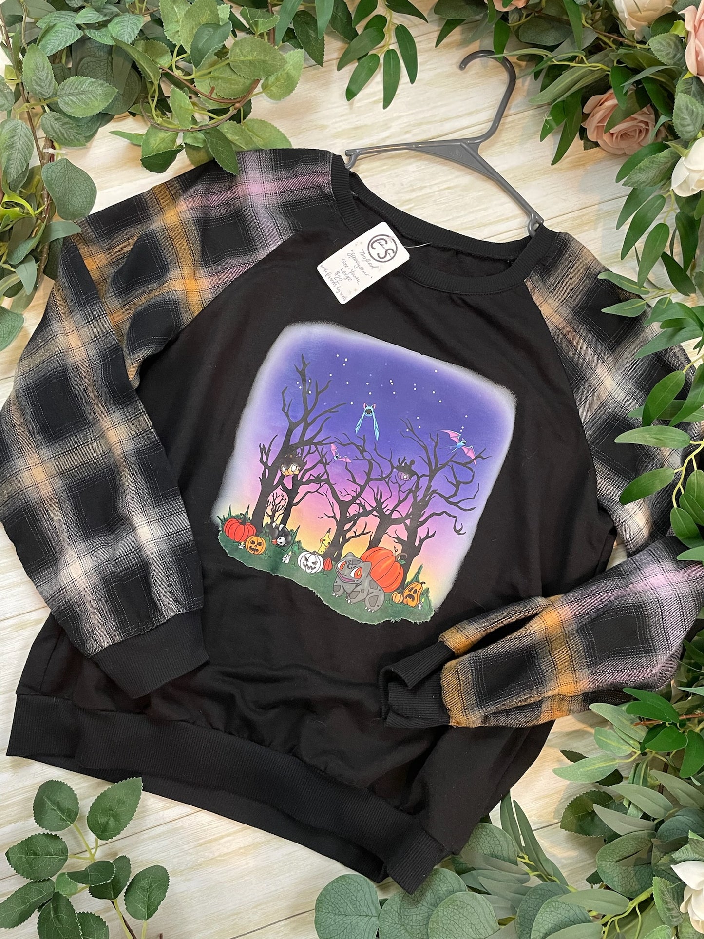 Thrifted - Youth Large - "The Spookysaur"