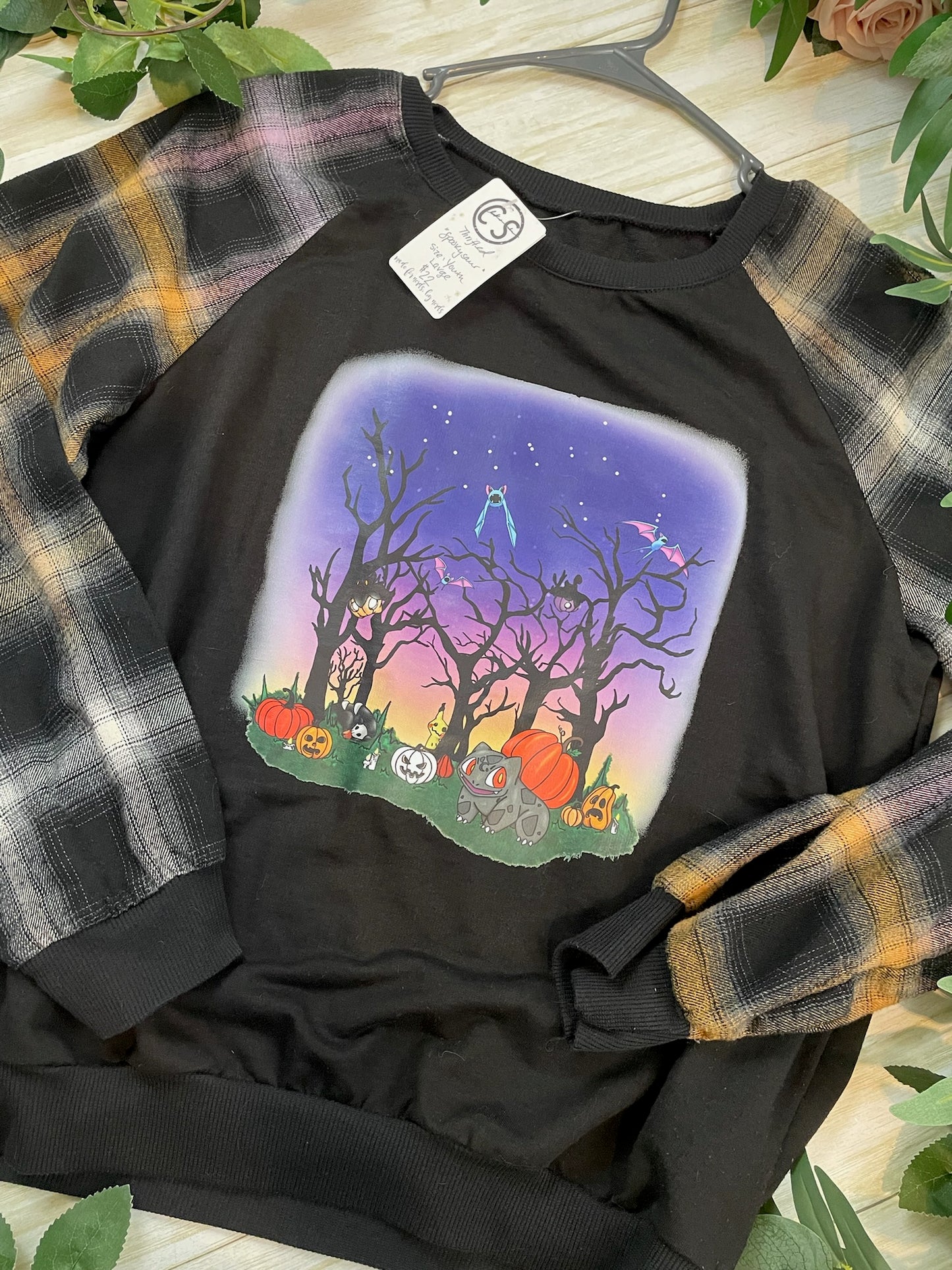 Thrifted - Youth Large - "The Spookysaur"
