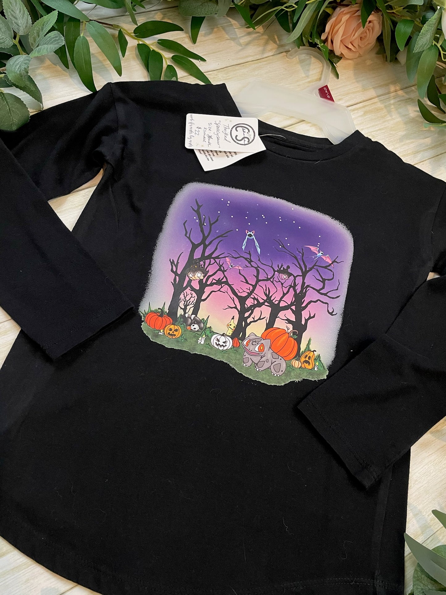 Thrifted - Youth Xsmall - "The Spookysaur"