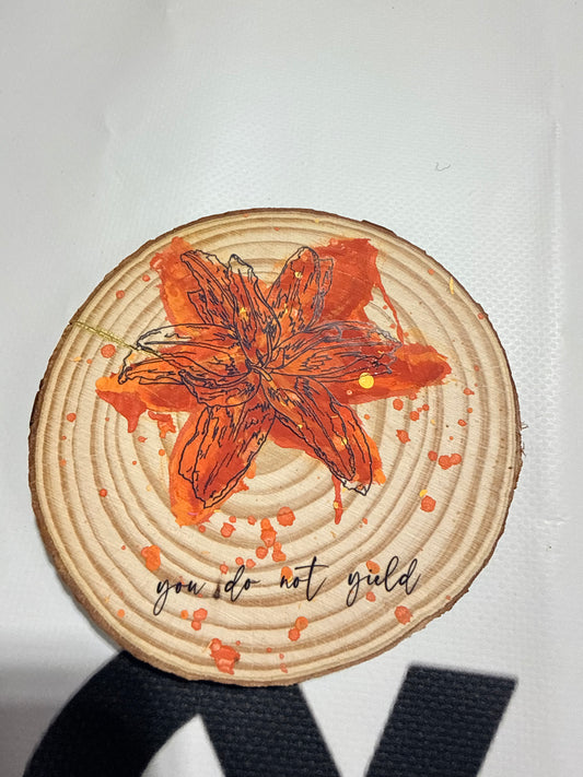 "The Kingsflame" wood round