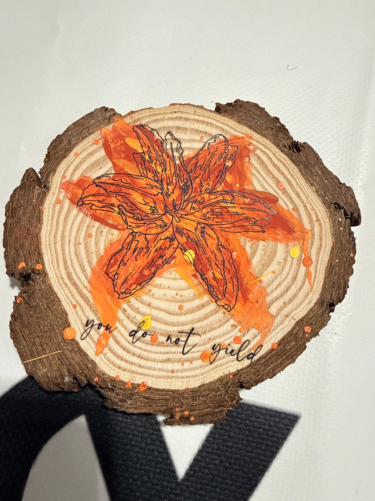 "The Kingsflame" wood round