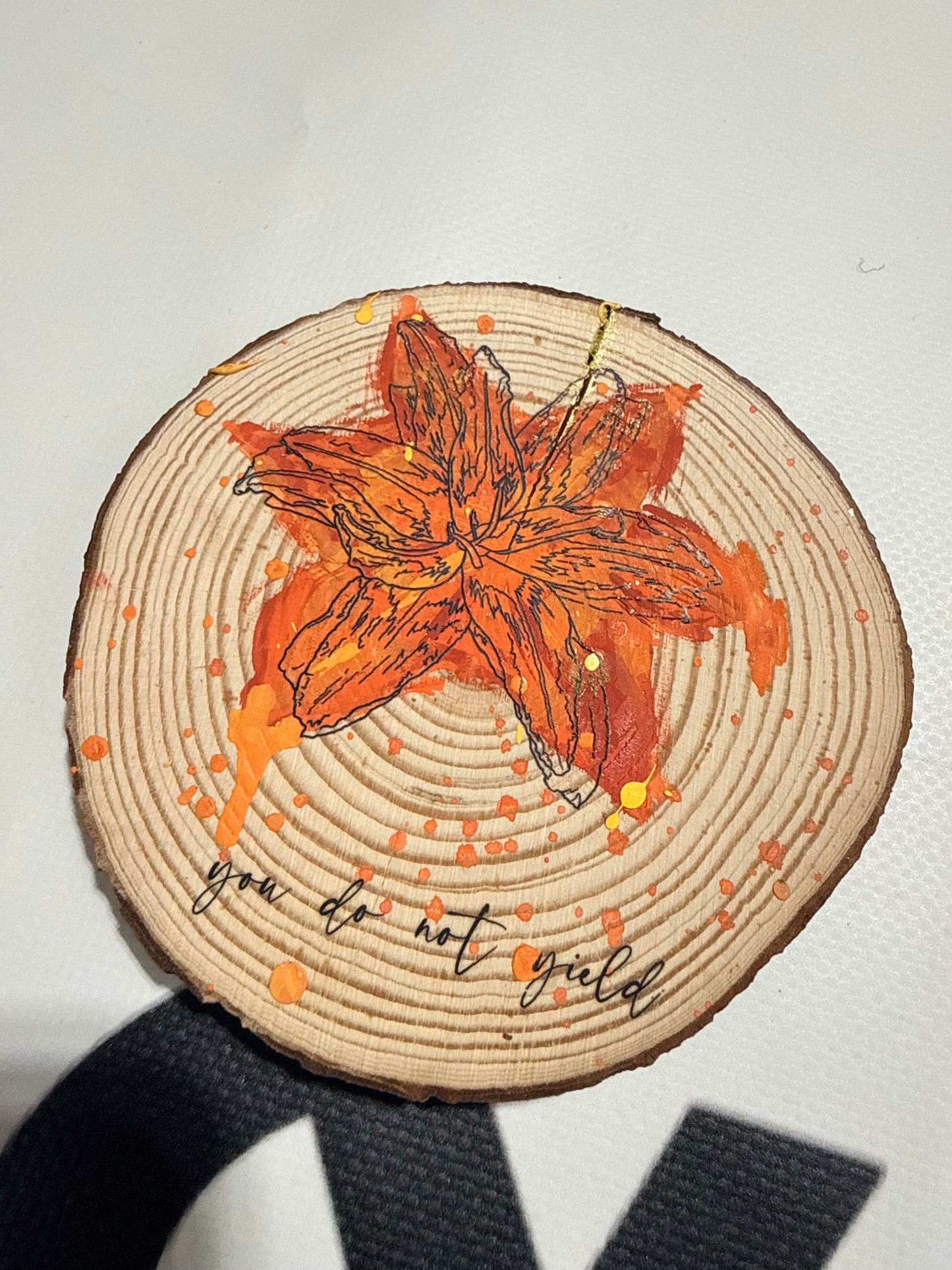 "The Kingsflame" wood round