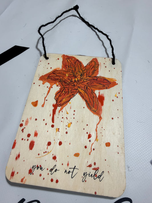 "The Kingsflame" wall hanging