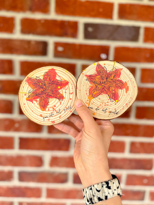 "The Kingsflame" wood round